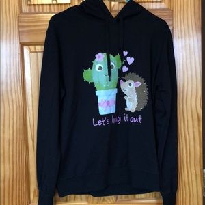 Brand new hedgehog/ cactus thin sweatshirt